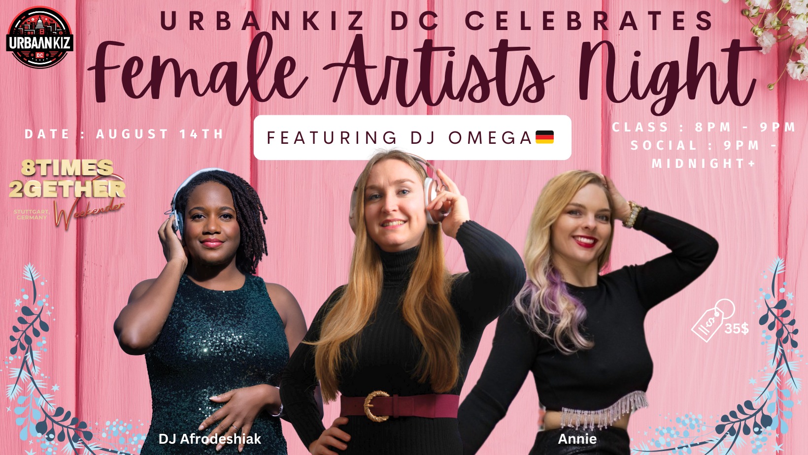 π UrbanKiz DC Celebrates Female Artists Night with DJ Omega from Munich π©πͺ! πΆ