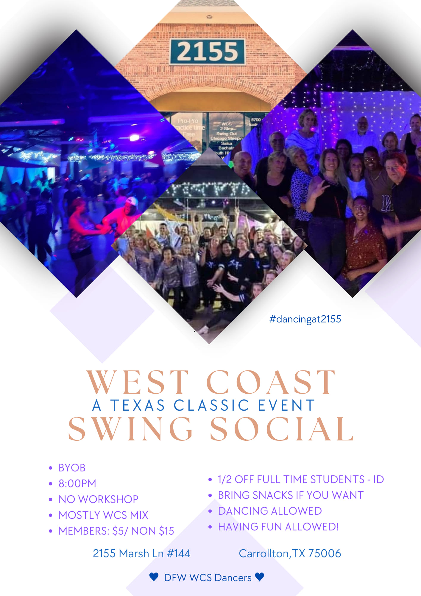 West Coast Swing Social, TX Classic Sponsored