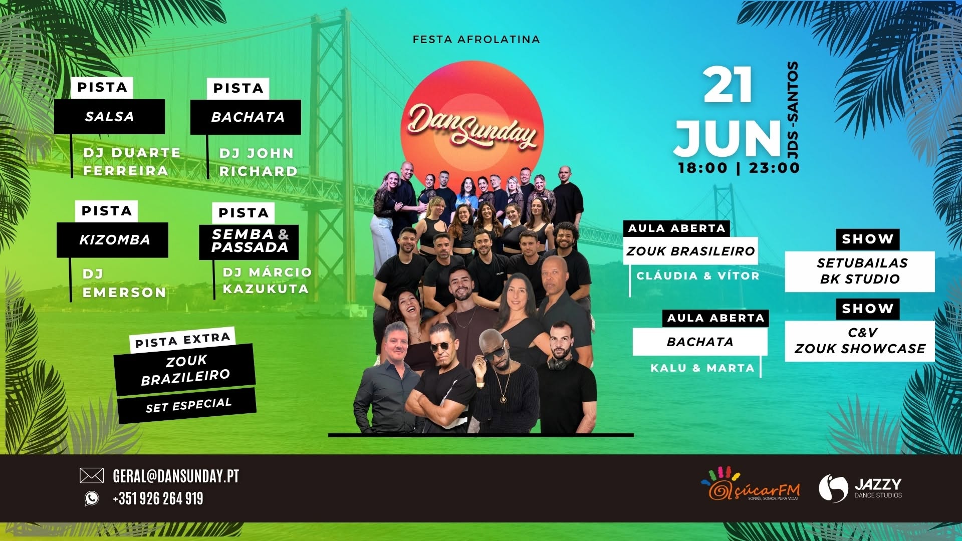 DanSunday Festa Afrolatina 21 JUN - Pista ZOUK BRASILEIRO