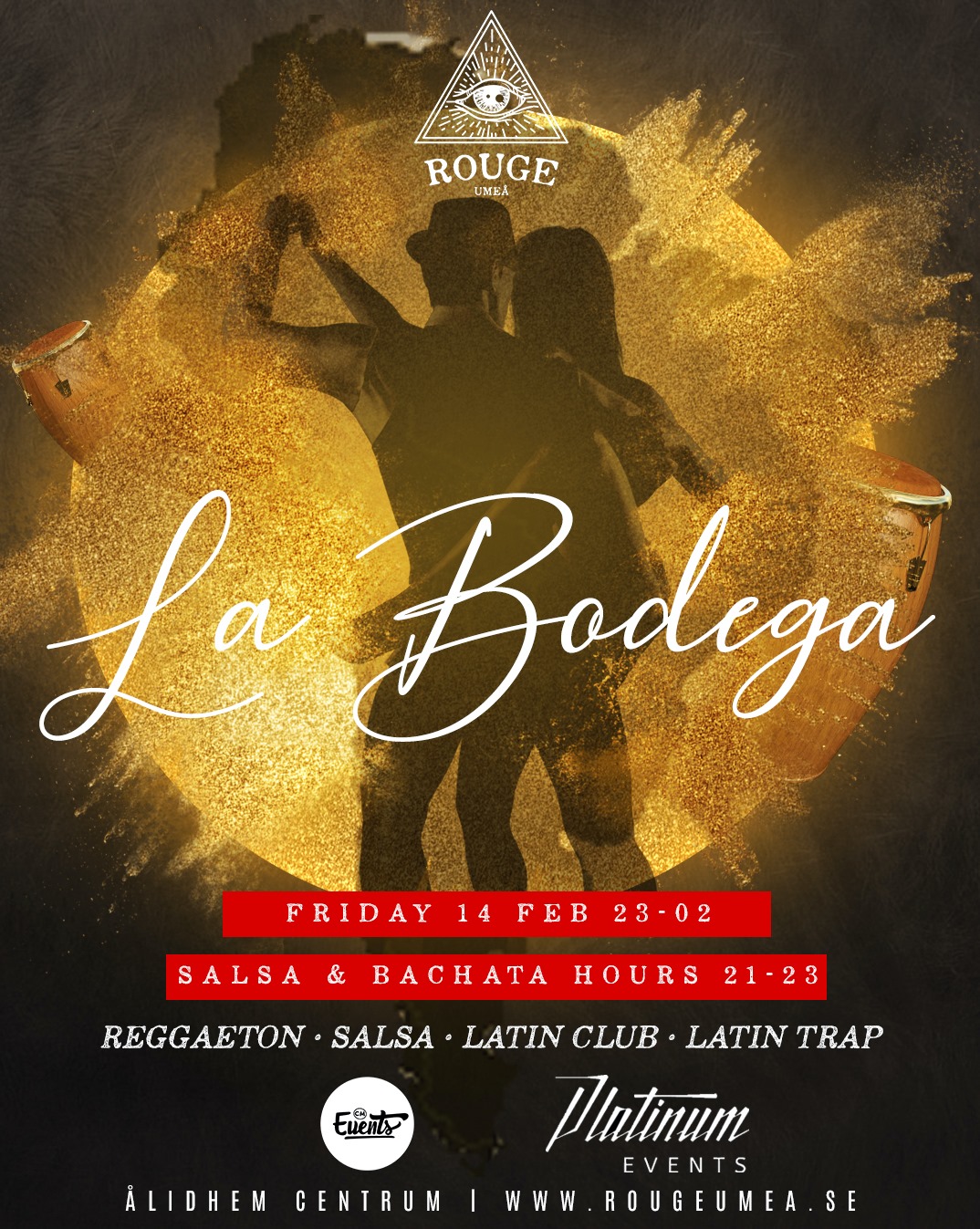 La Bodega x Salsa & Bachata Hours Fre 13 mar, Rouge