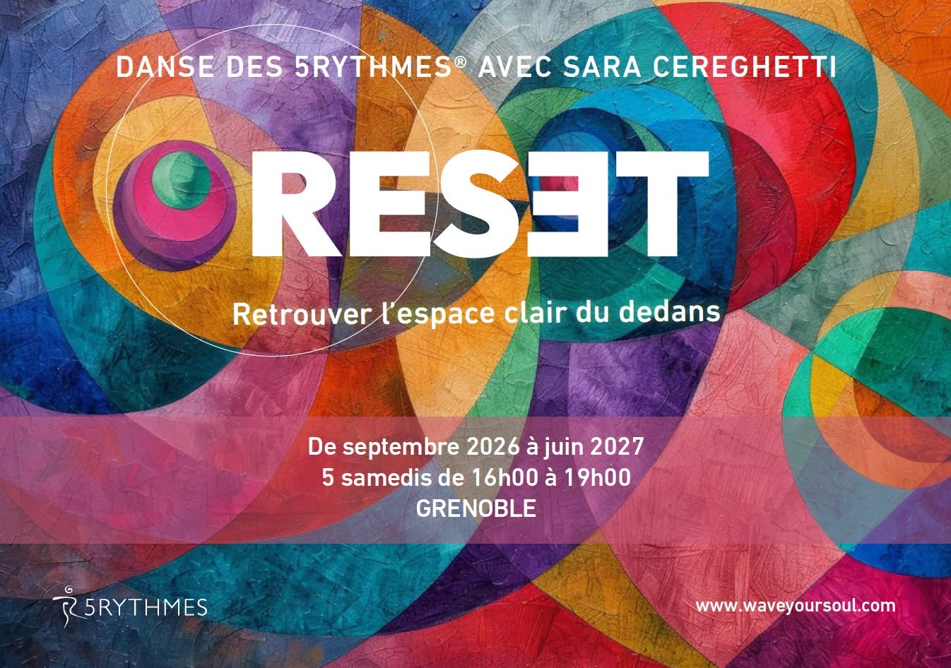 RESET - Danse des 5Rythmes® avec Sara Cereghetti à Grenoble