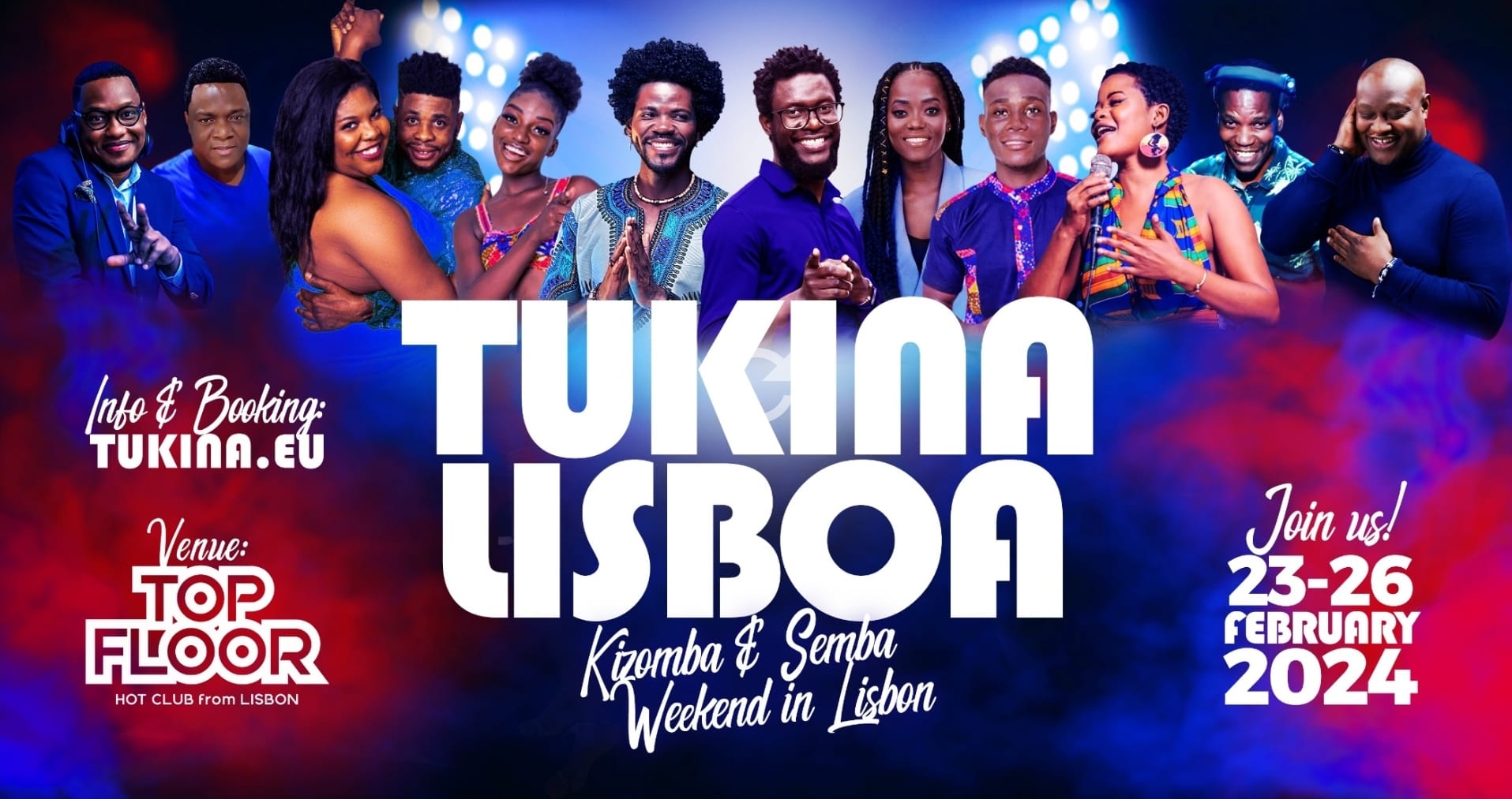 TUKINA LISBOA Kizomba & Semba Weekend in Lisbon 23-26 FEB 2024 #TKNLIS