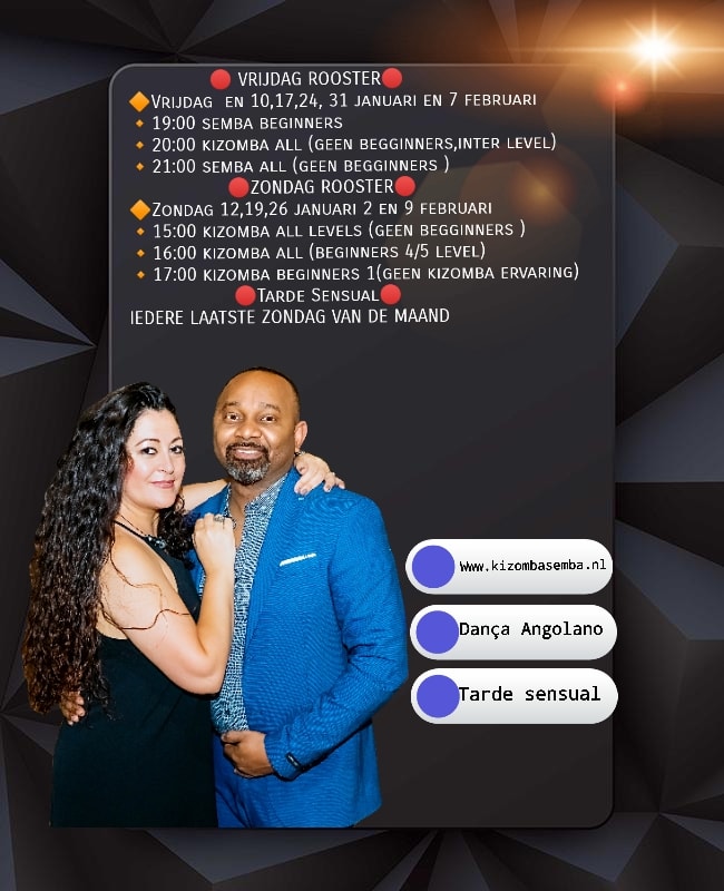 Kizomba Semba Cursus Januari februari 20