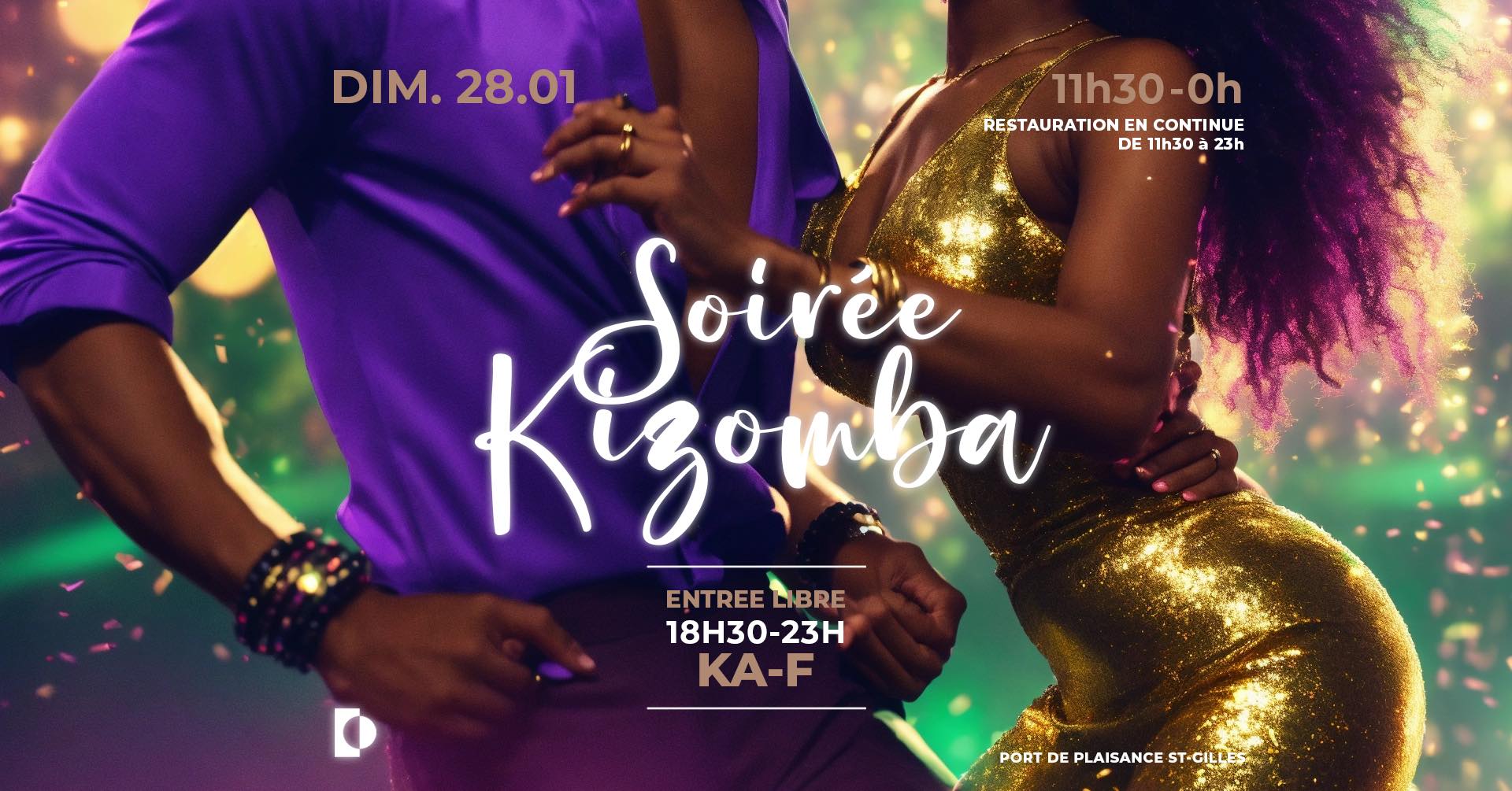⭐️ NOUVEAU KIZOMBA ⭐️ à L'OUTSIDE Dimanche 28 Janvier 18h30 à 23h 💥Entrée Libre💥 DJ KA-F