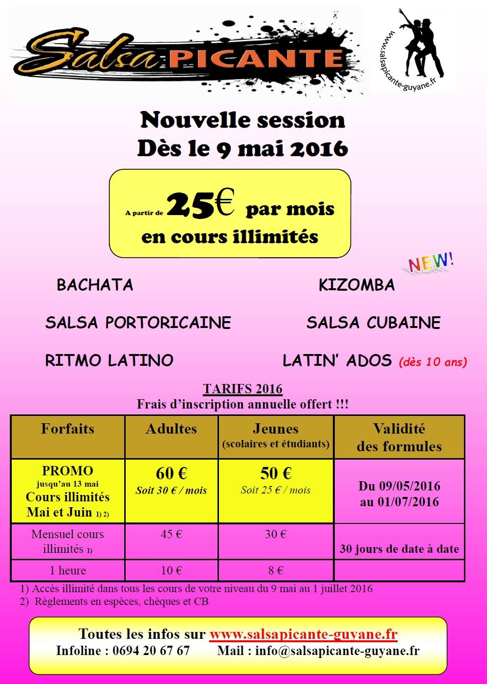 Nouvelle Session De Cours De Salsa Bachata Kizomba