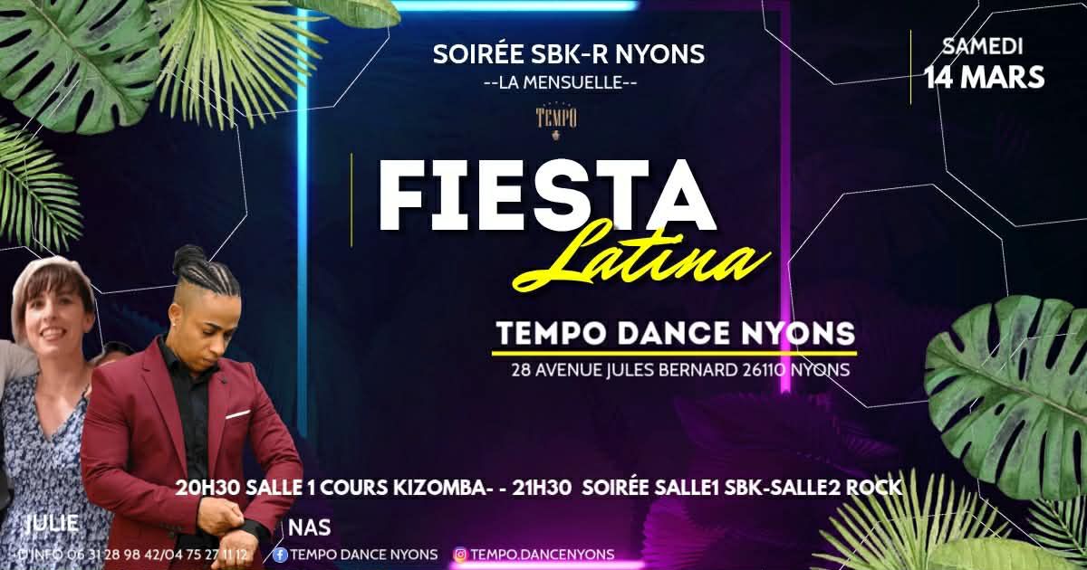 FIESTA LATINA DU SAMEDI 14 MARS 2026