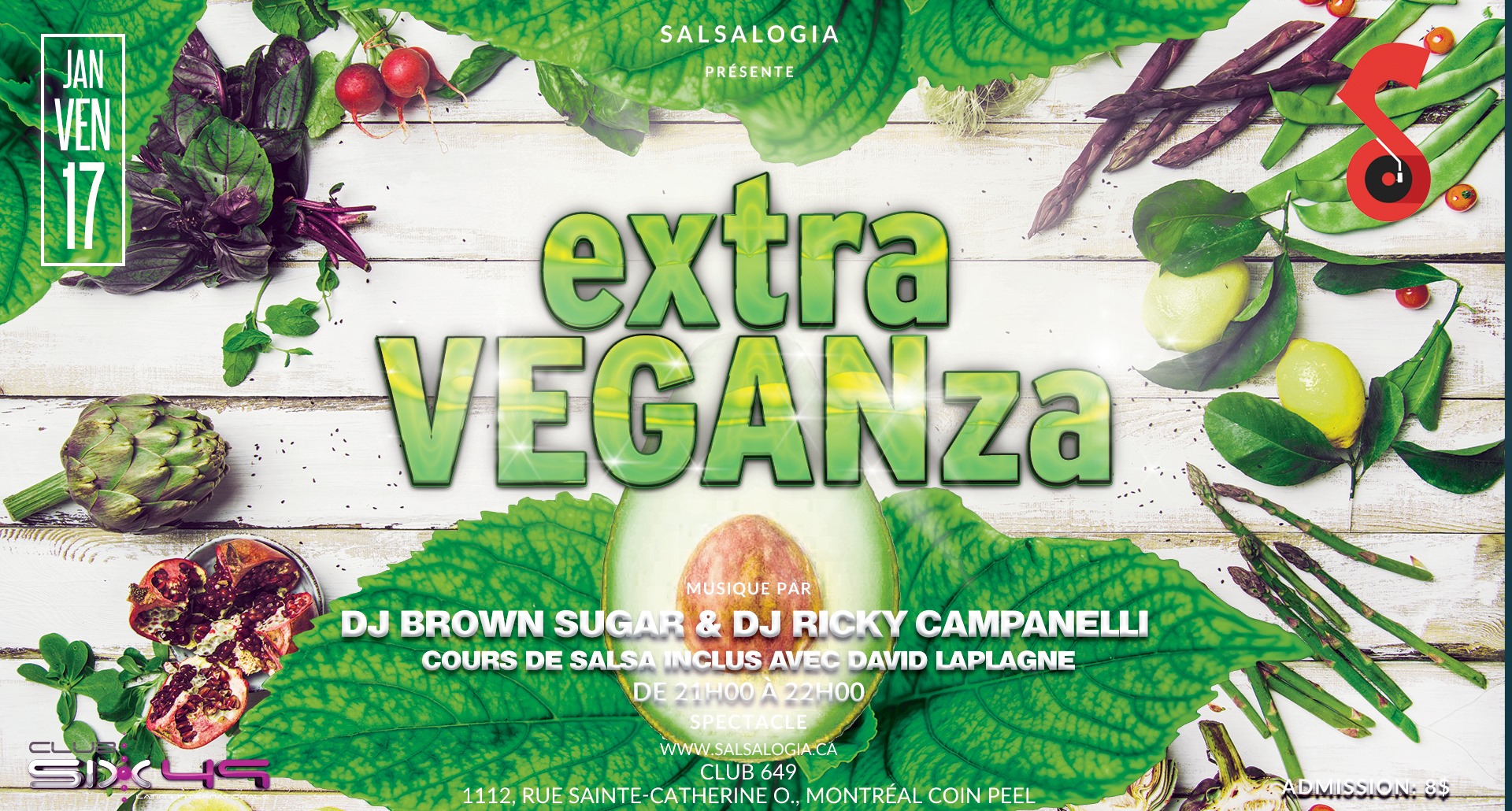 SalsaLOGIA: extraVeganza, Ven 17 Janvier au club 649!