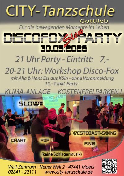 DiscoFox Slow Party und Workshop mit Alla und Hans Ess