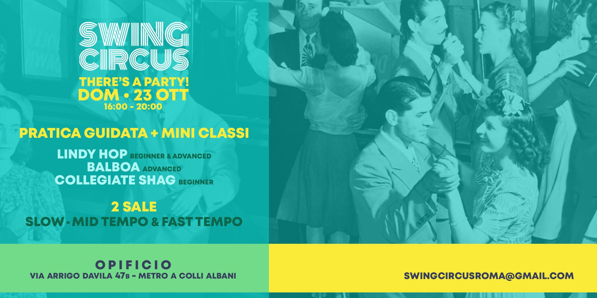 Swing Circus open practice @ main studio Opificio