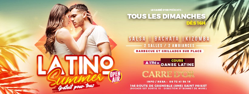 Latino Summer DJ Saad : Salsa Bachata + DJ Hervé : Kizomba Terrasse + Salle Intérieure