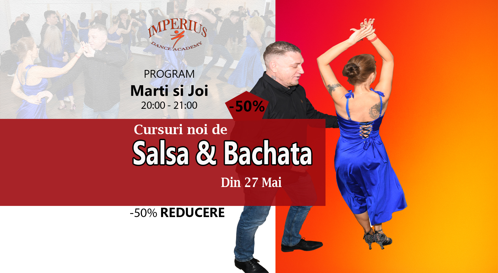 Pentru incepatori. Cursuri de Salsa si Bachata. De la zero.
