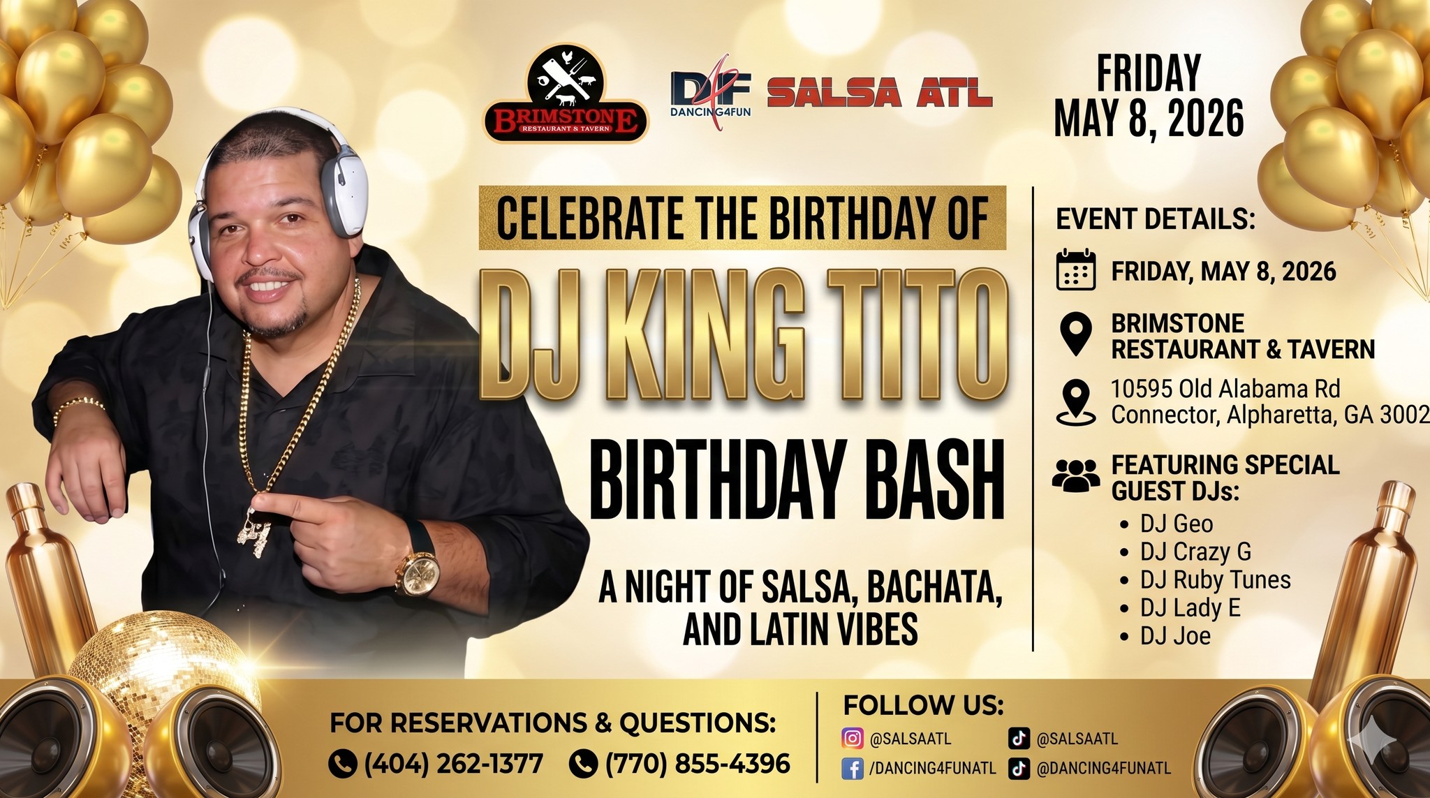 Sabor Y Ritmo Fridays - Special DJ King Tito Birthday Edition