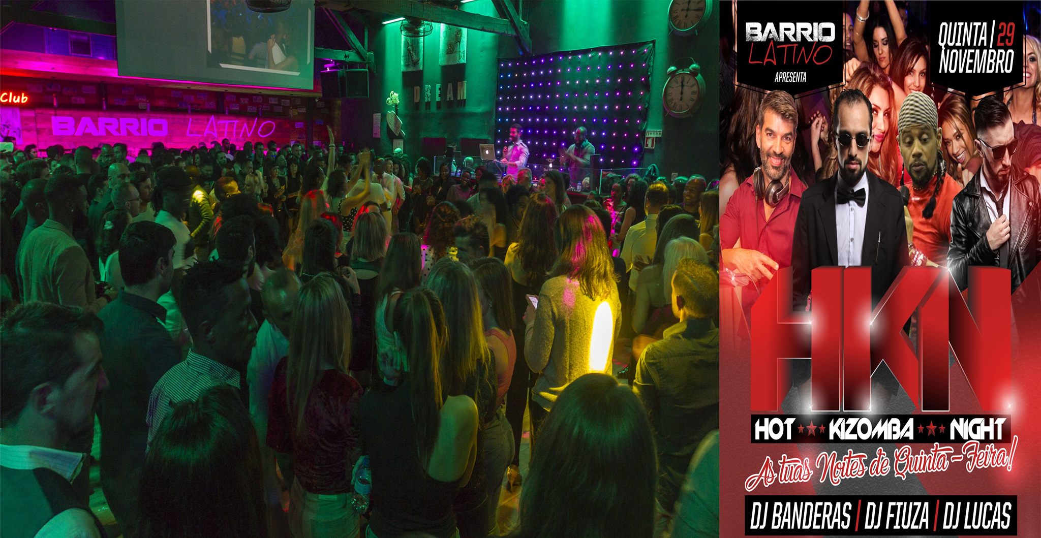 HOT Kizomba NIGHT - Quinta 29 de Novembro no Barrio Latino