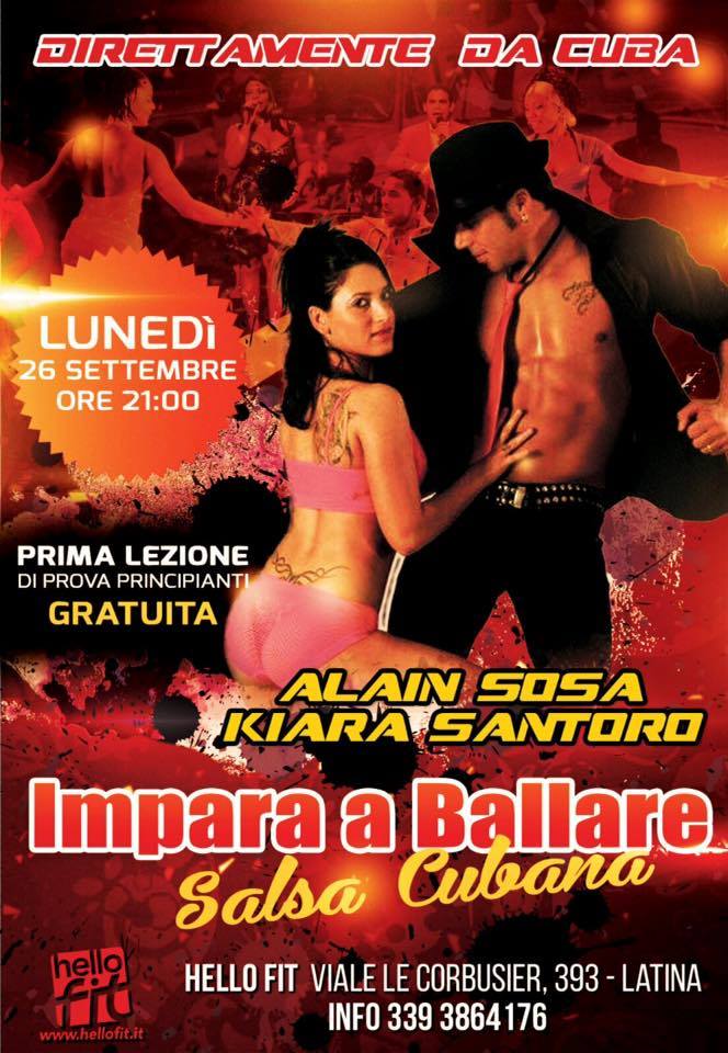 LATINA...Corso di Salsa Cubana con ALAIN SOSA & KIARA