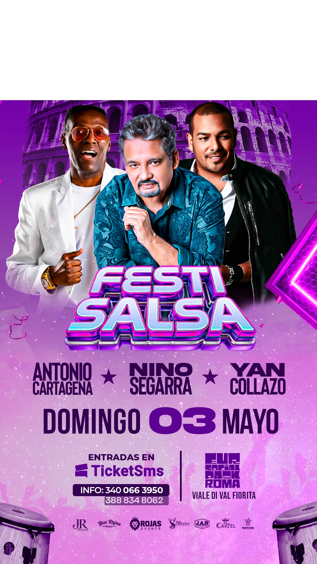 FESTI SALSA - NINO SEGARRA - ANTONIO CARTAGENA - YAN COLLAZO .