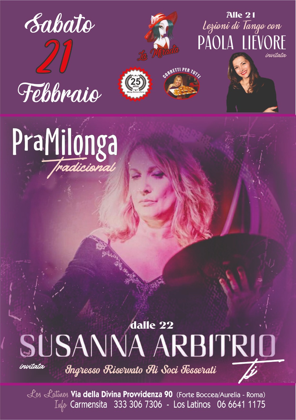 La tradicional del sábado a La Mirada con la musica S.Arbitrio tdj🎵Lezione maestra P.Lievore💃