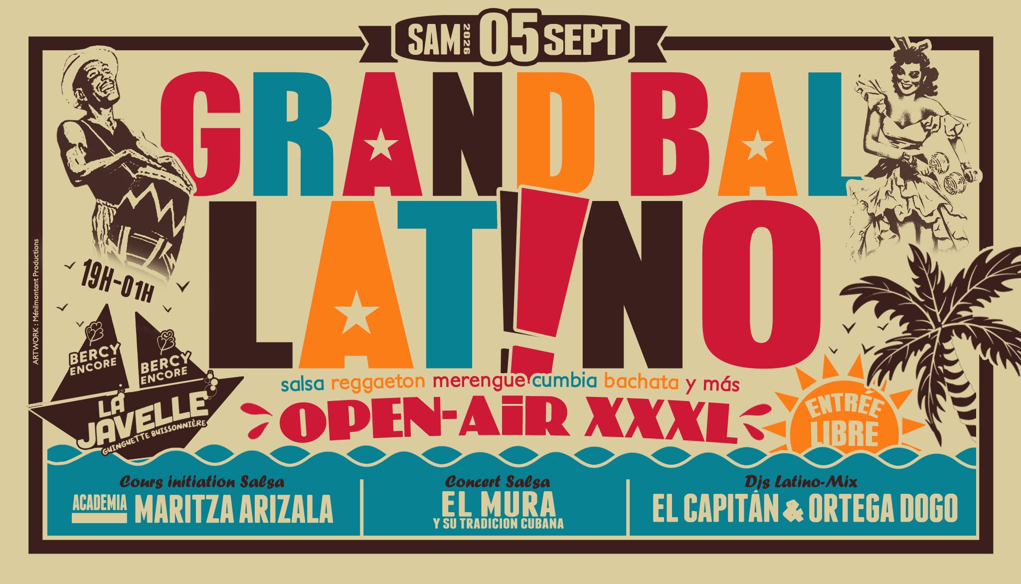 GRAND BAL LATiNO OPEN-AiR XXXL🌴05 09🌴 CoursSalsa🌺ConcertSalsa🌺DjsLatinoMix🌺Food🌺EntréeGratuite