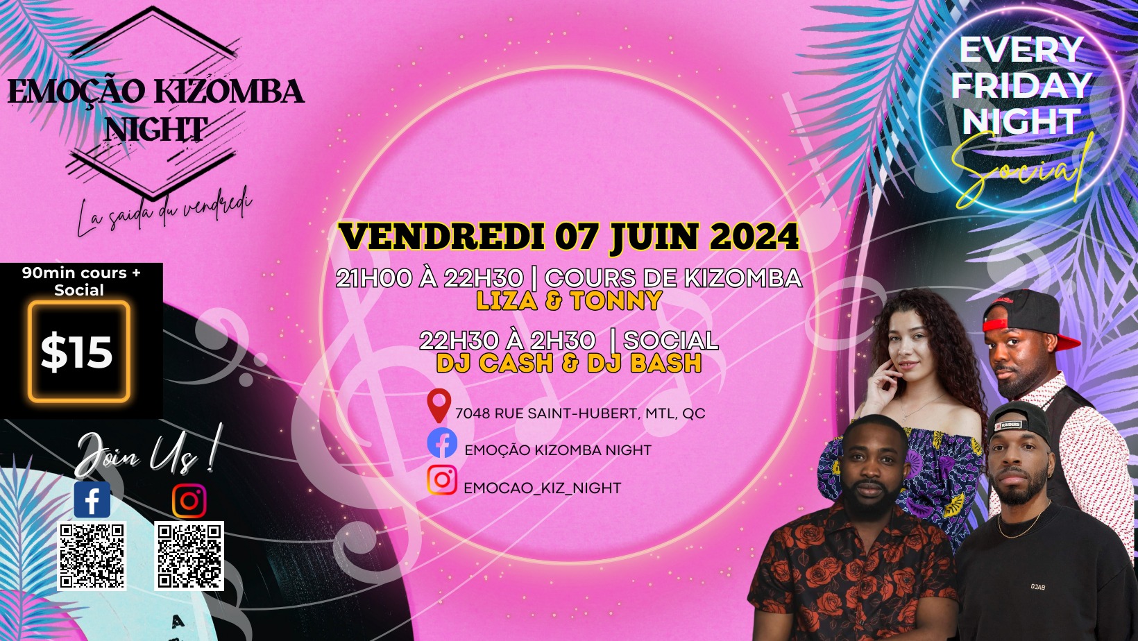 Emoção Kizomba Night, your Friday saida