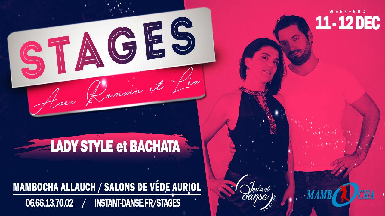 Stages avec Romain et Léa : Lady Style et Bachata