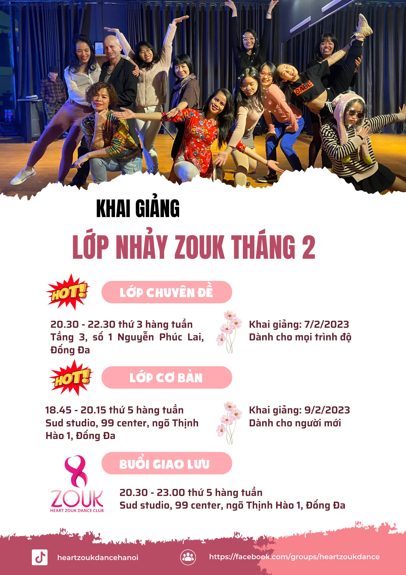 KHAI GIẢNG CÁC KHOÁ ZOUK THÁNG 2
