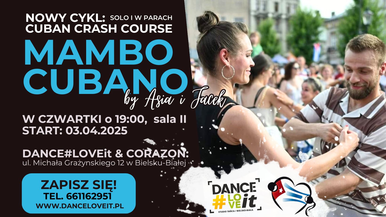 MAMBO CUBANO 8 spotkań - na start cyklu CUBAN CRASH COURSES by Asia & Jacek w Bielsku-Białej