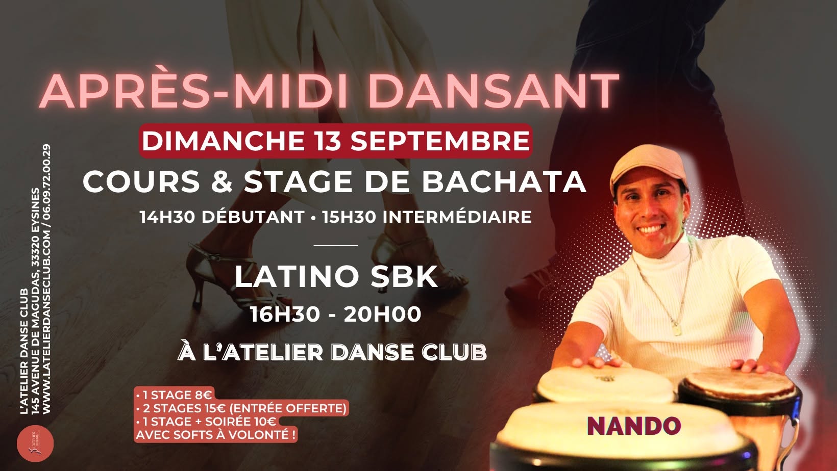 COURS STAGES BACHATA 💃🏼🕺🏼