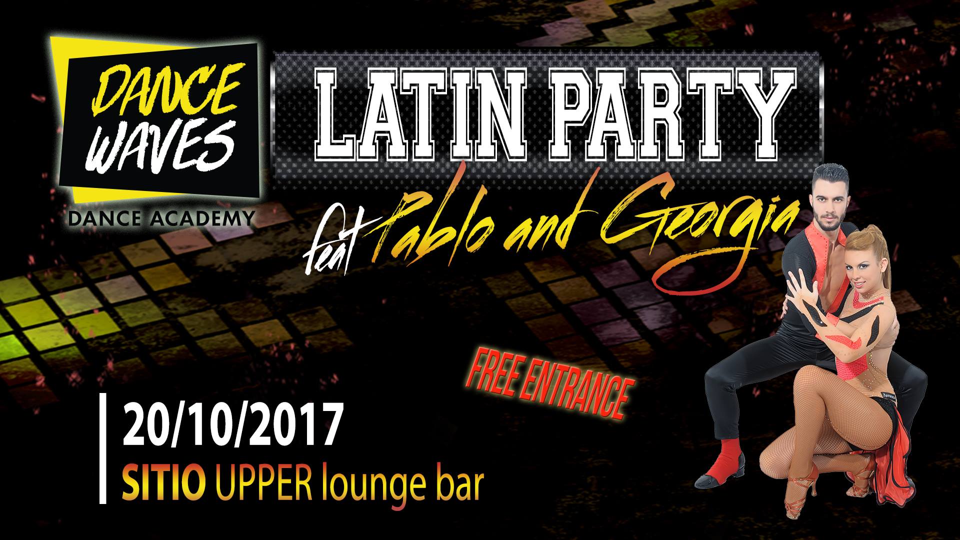 DanceWaves Latin Party ft Pablo & Georgia Free SALSA Class!