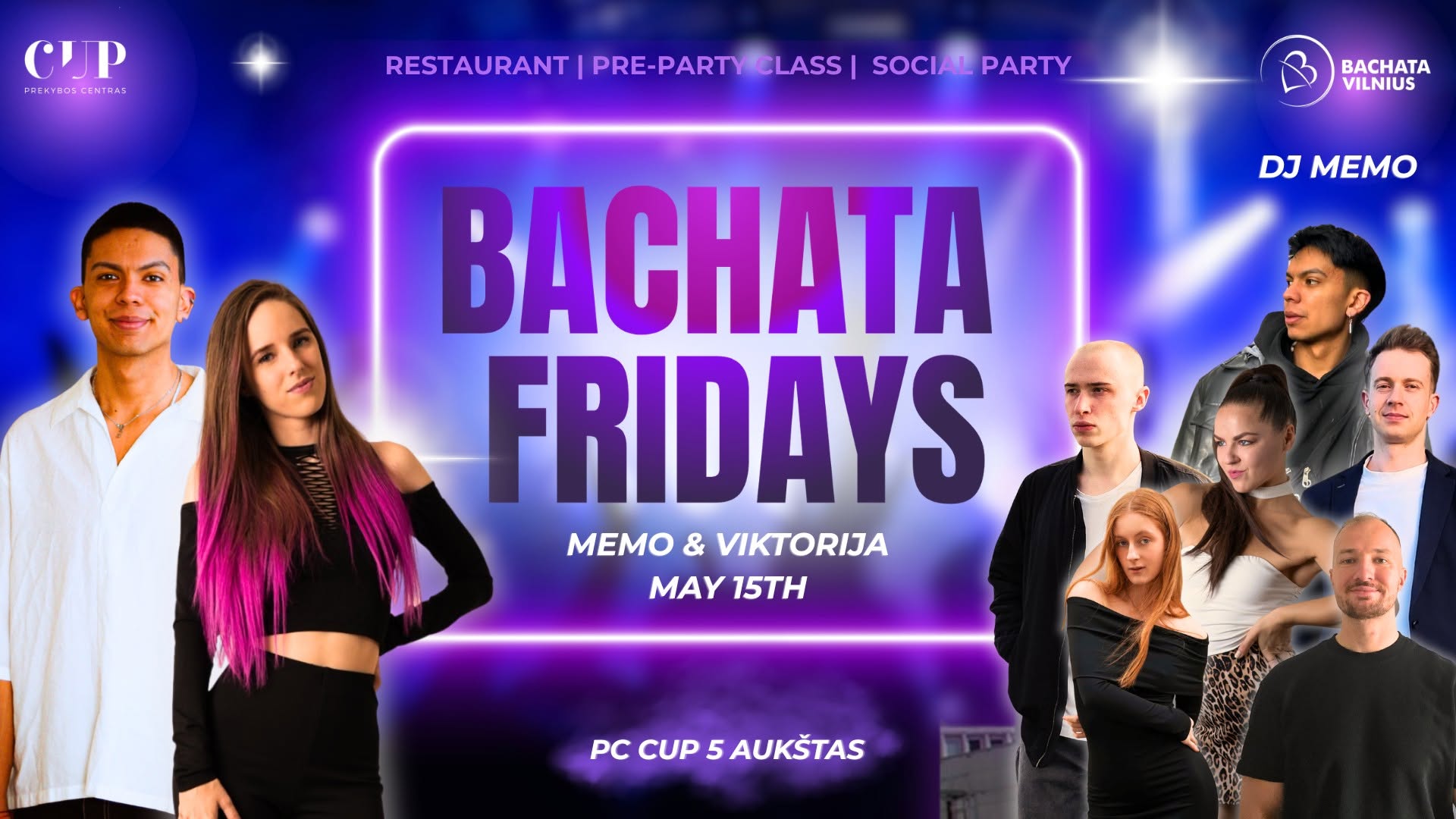 BACHATA FRIDAYS with Memo & Viktorija💜 PC CUP💜