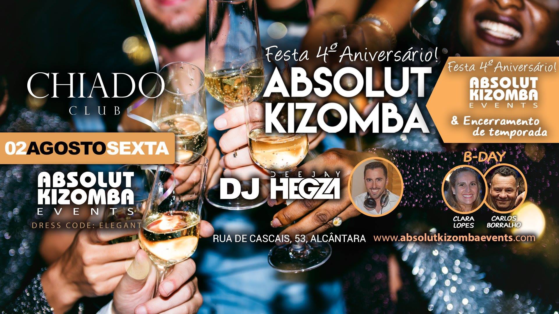 4º Aniversário Absolut Kizomba at Chiado Club