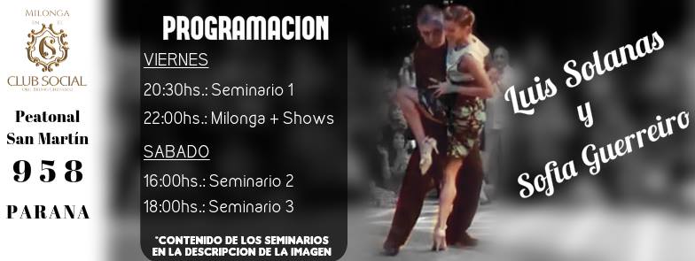 Luis Solanas y Sofia Guerreiro - Milonga en el Social