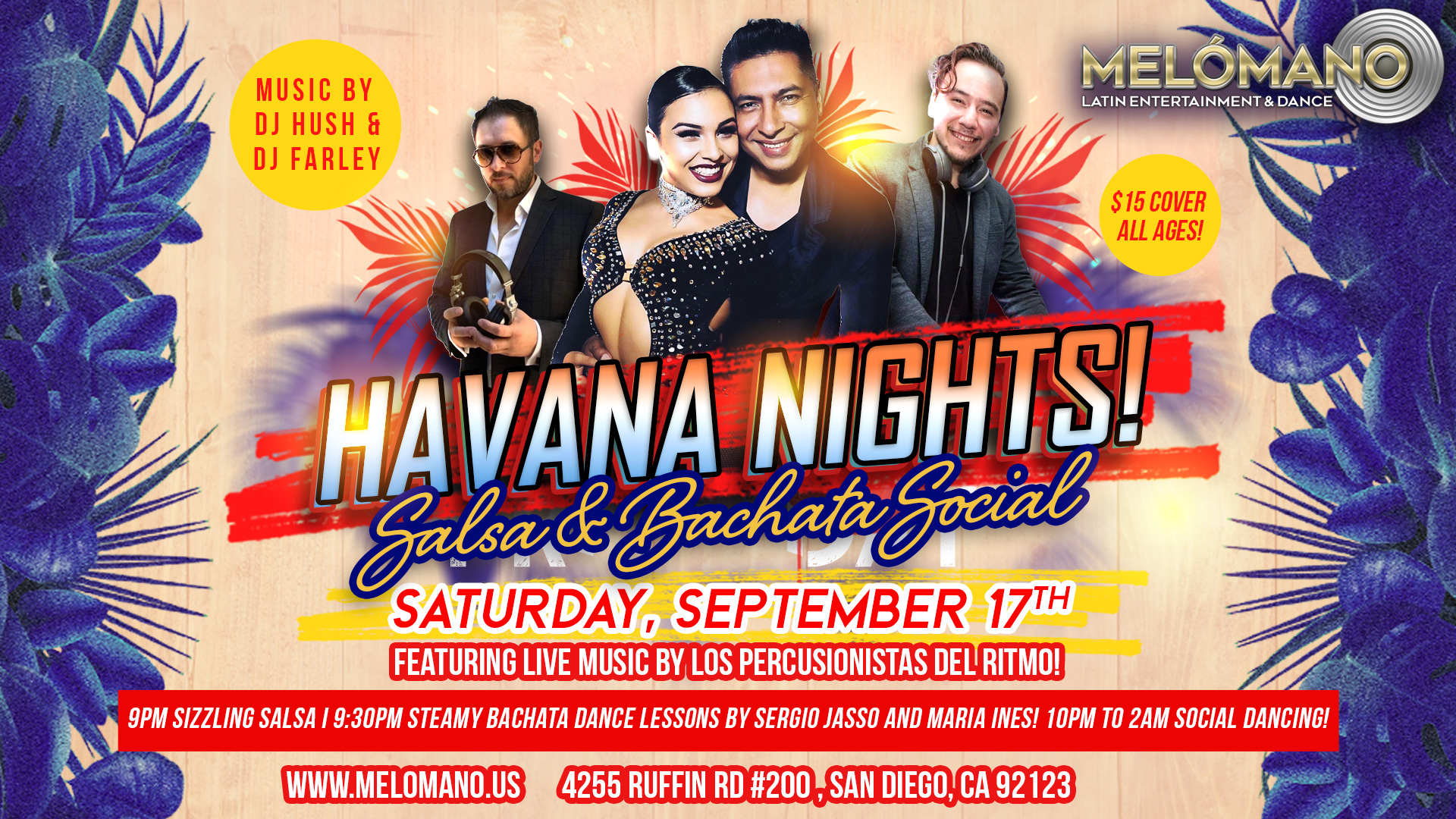 Melómano Salsa & Bachata Havana Nights party! 9 17!
