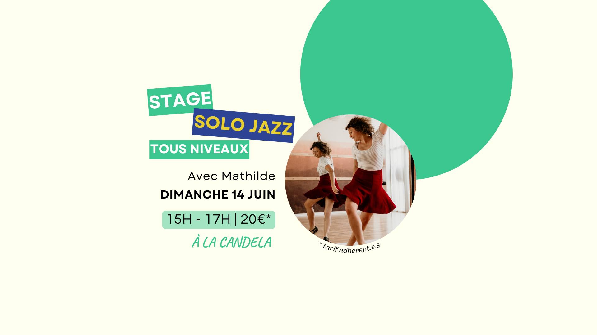 STAGE SOLO JAZZ Tous niveaux