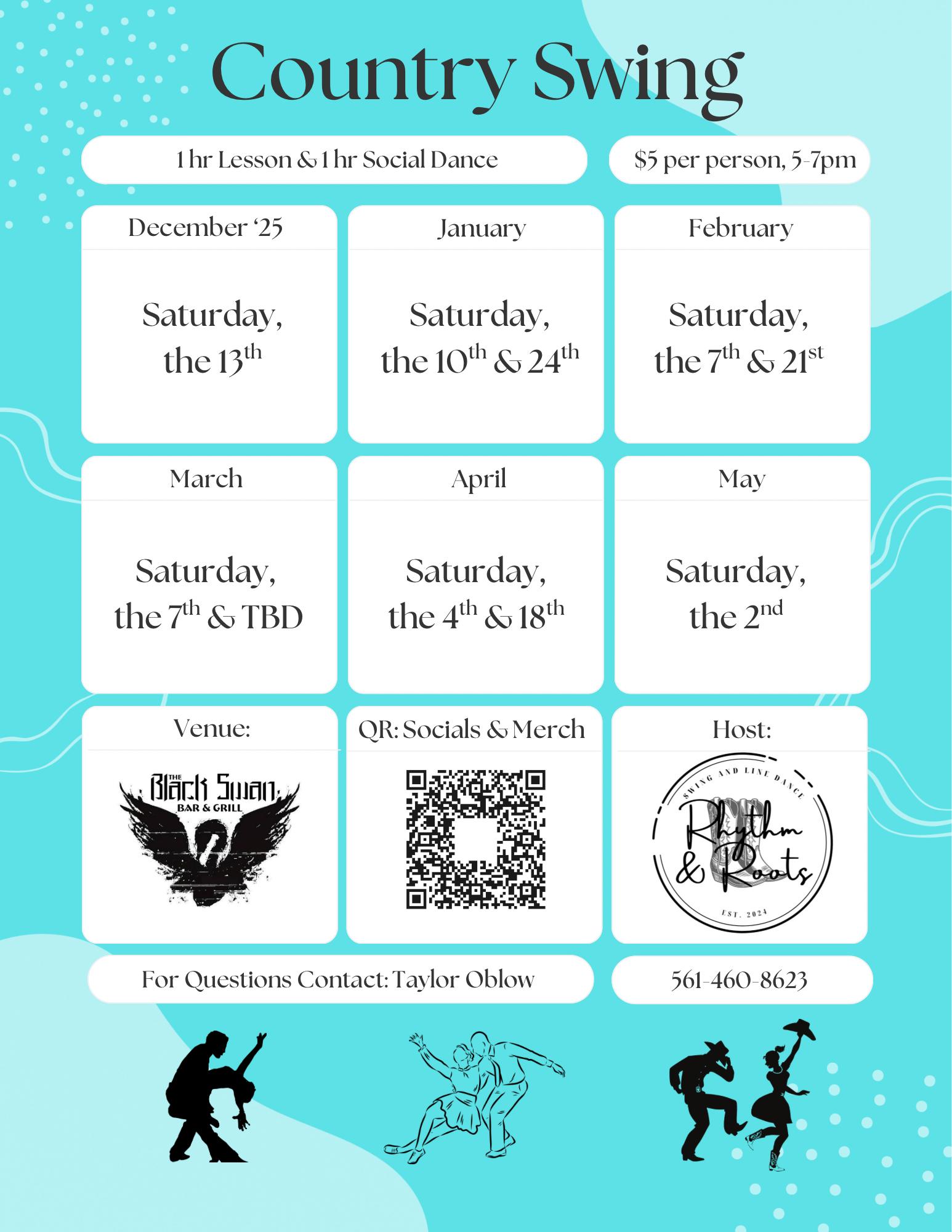 Country Swing Dance Lesson & Social