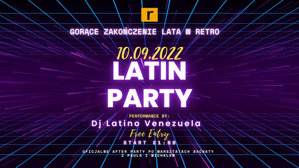 LATIN PARTY w Retro 🎉💃🏼