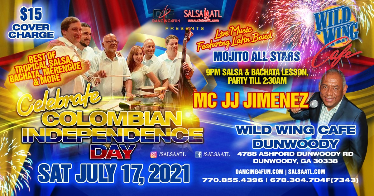 Live Music Noche Caliente Saturdays w Latin band Mojitos all stars & MC JJ Jimenez July 17, 2021