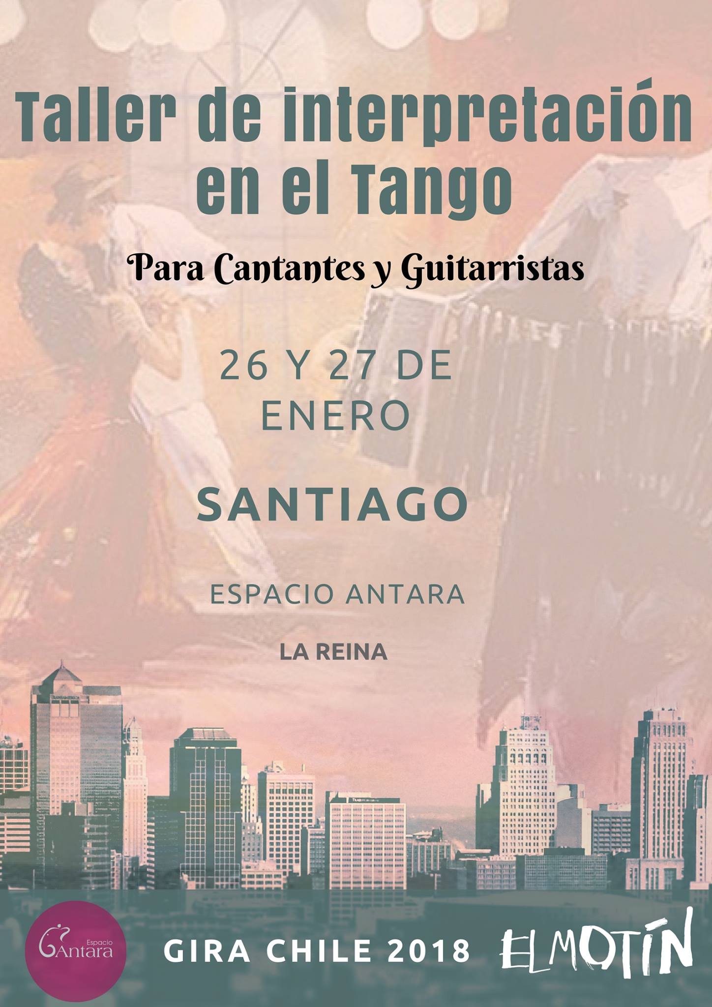 Taller de interpretación en el Tango en Santiago