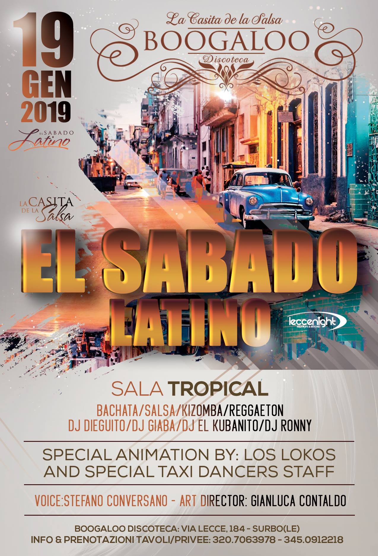 Boogaloo "El Sabado Latino" 19 Gennaio 2019