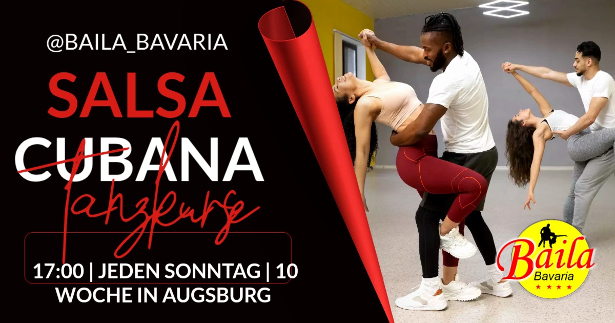 Neue 💯 Salsa Cubana Kurse in Augsburg 🇨🇺 Jeden Sonntag trainieren wir echte kubanische Salsa!