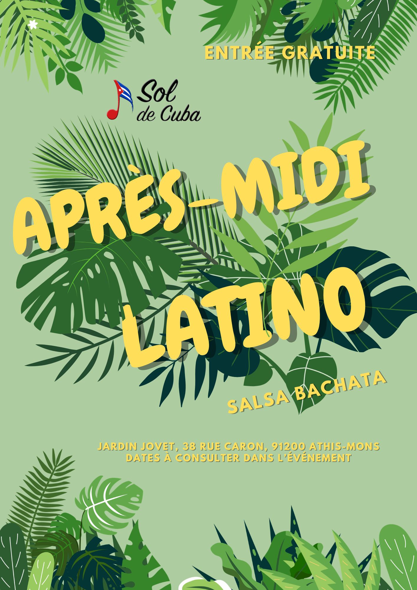 Après-midi latino plein air salsa bachata GRATUIT