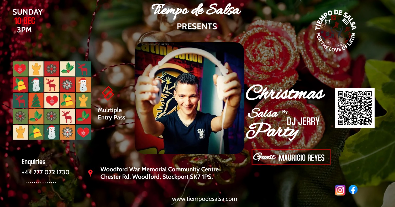 Christmas Salsa Party in Woodford ★ with Mauricio Reyes ★