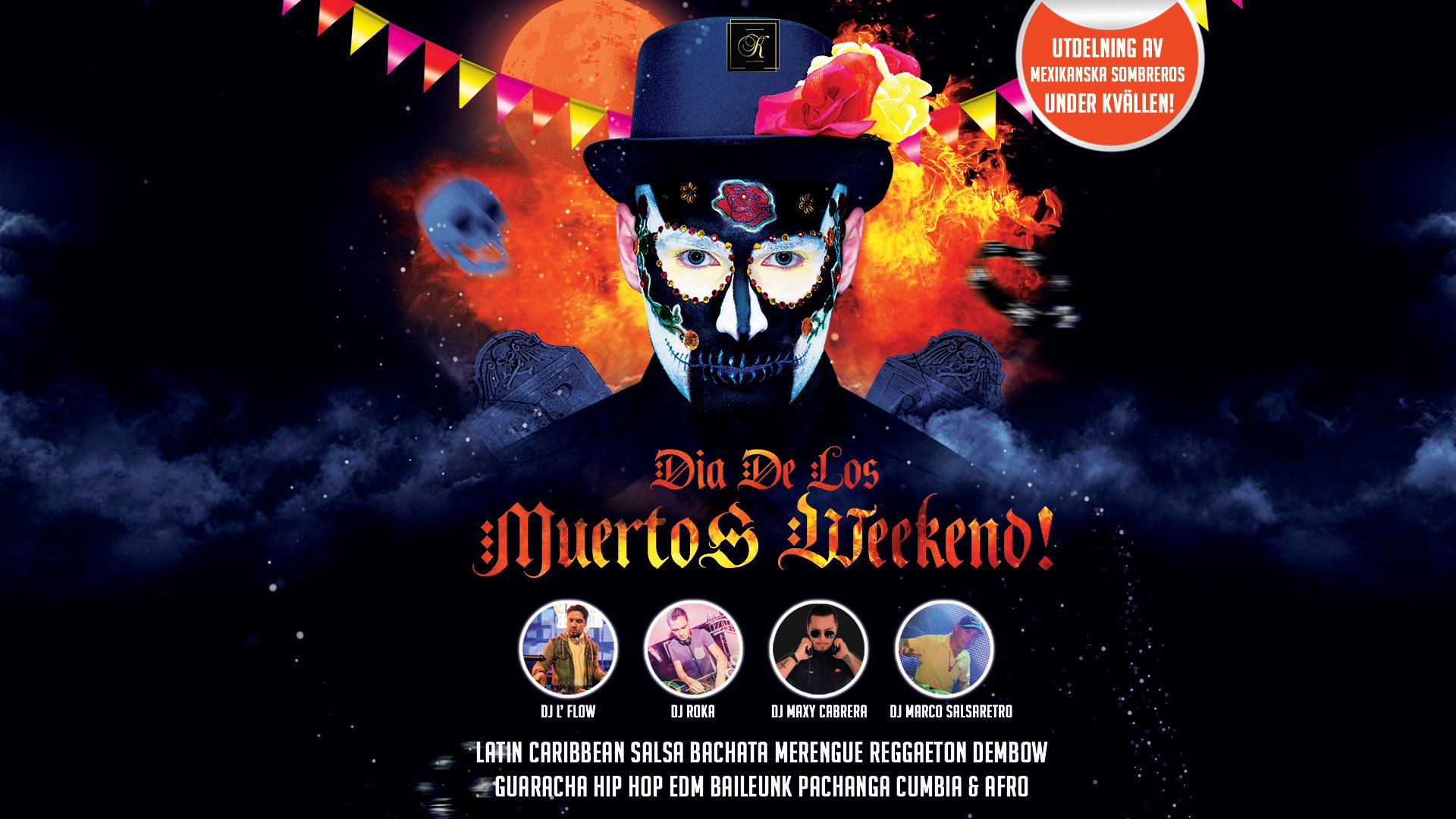 Dia de los muertos weekend! Utdelning av Mexikanska Sombreros!