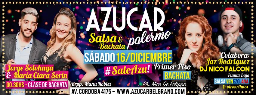 Descuento! Sab.16.Dic - ★Salsa & Bachata!★#SaleAzu!
