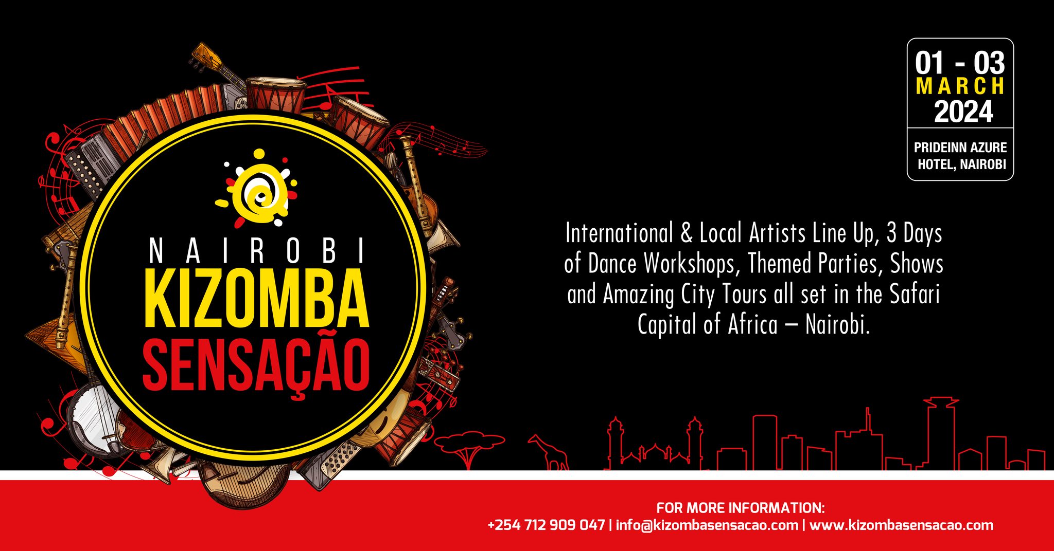 Nairobi Kizomba SensaΓ§Γ£o, March 01 - 03 2024