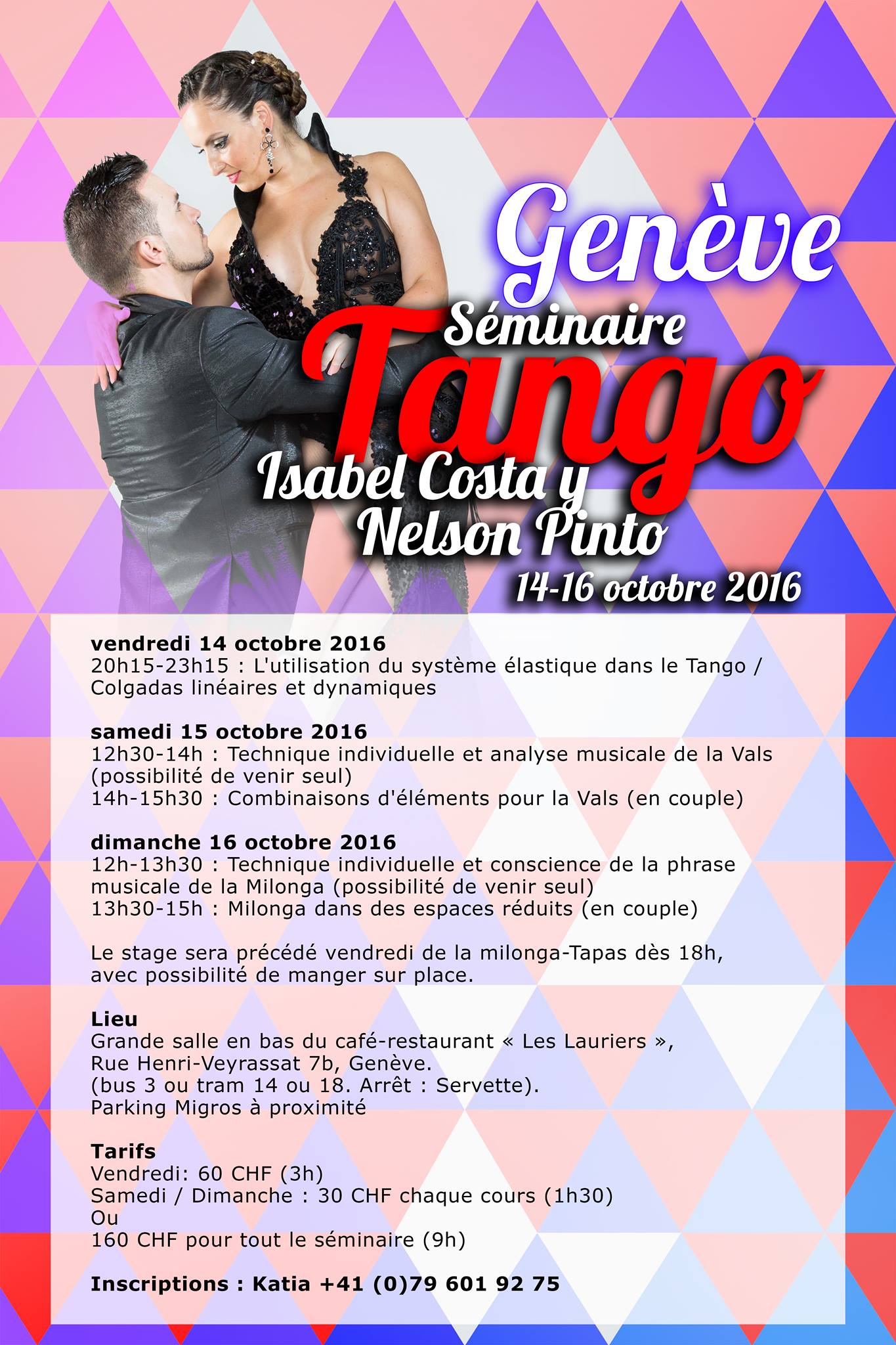 Séminaire Tango Genève - Isabel Costa e Nelson Pinto
