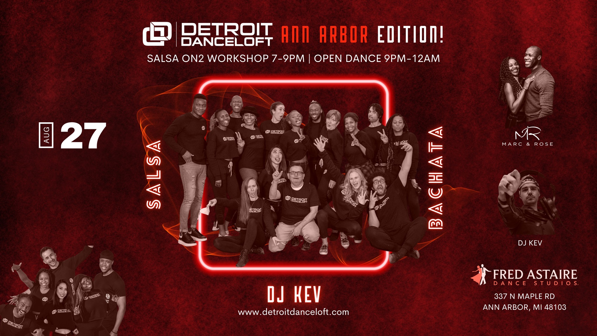 *Ann Arbor* Dance Loft Salsa Workshop & Salsa Bachata Social