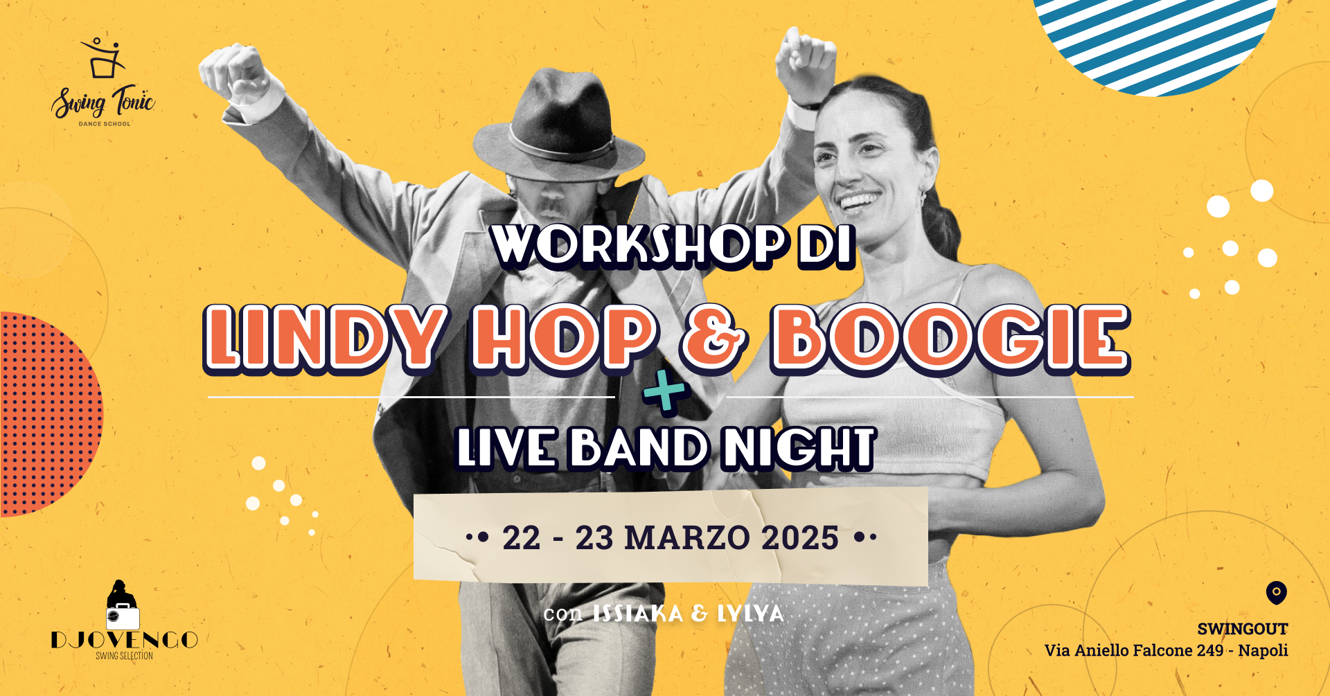 Workshop Lindy Hop + Boogie con Issiaka Cissokho & Lylya Ferraro