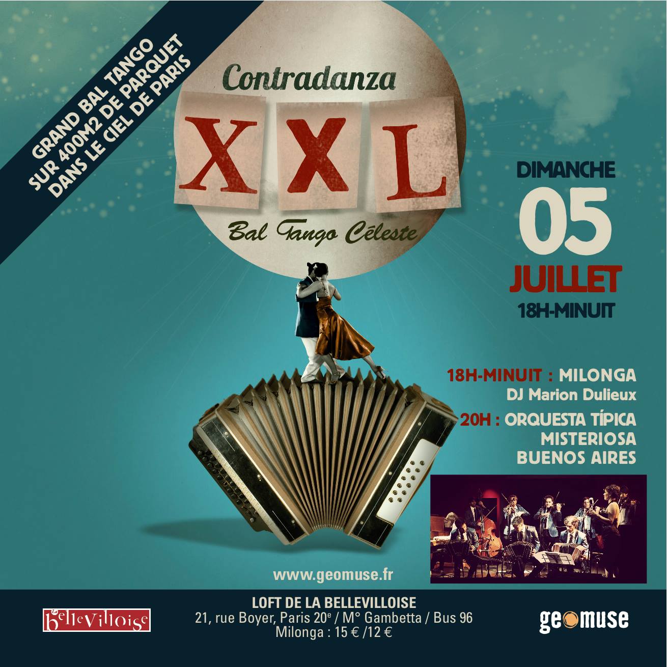 Contradanza XXL avec l'orquestre MISTERIOSA BUENOS AIRES