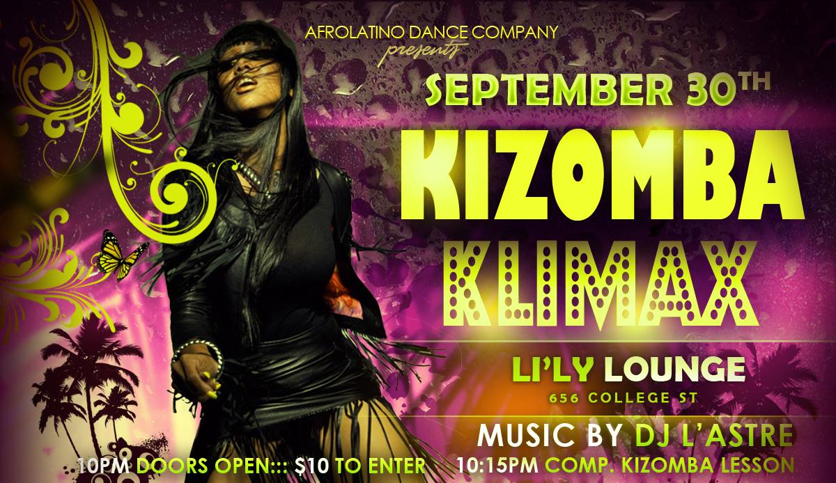 ★♫★ Kizomba Klimax at Lily - Friday Sep 30th , 2016 ★♫★