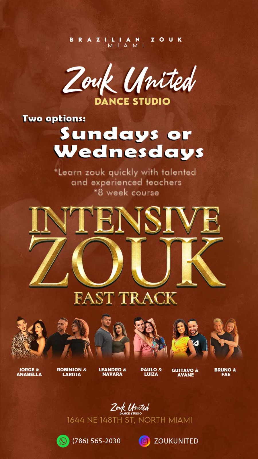 Latin Dance (Brazilian Zouk) Starting this Week!