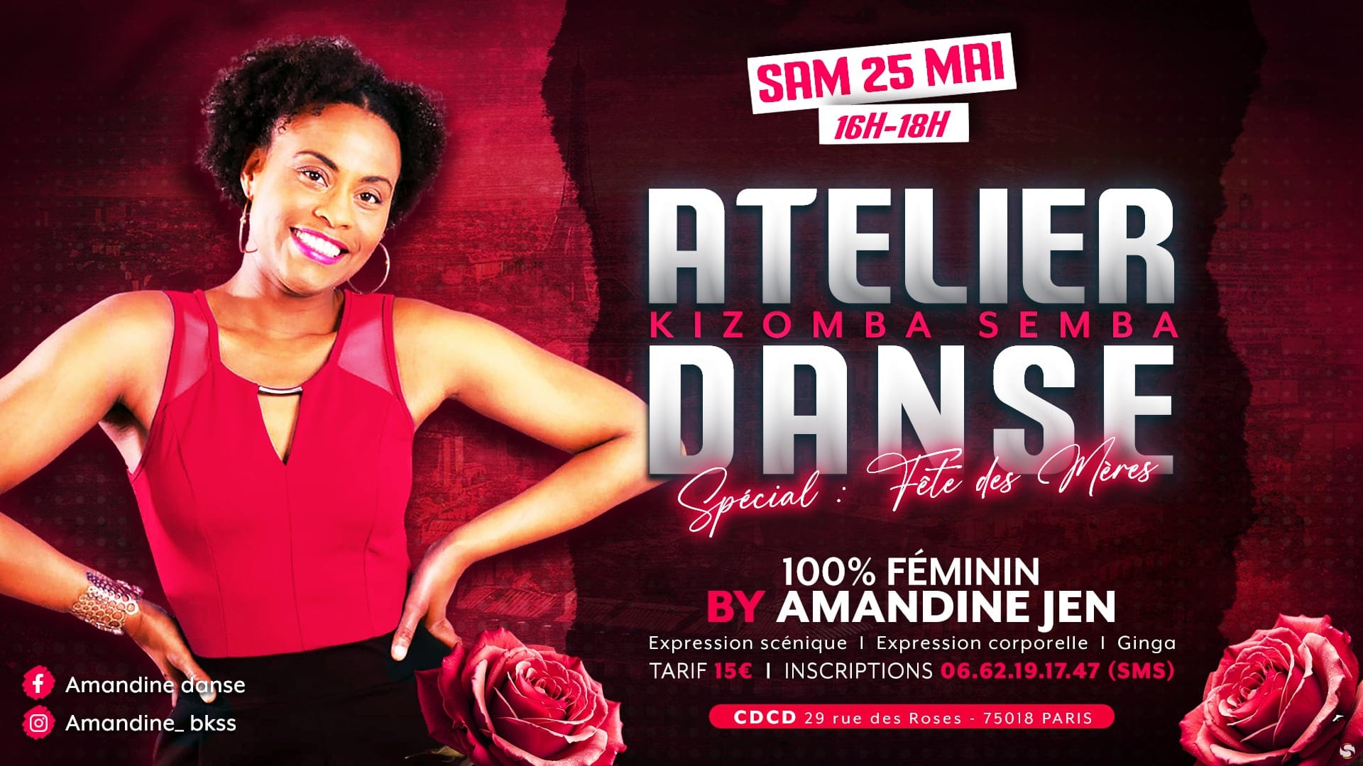 Atelier Danse Kizomba Semba 100% Féminin 25 05 24